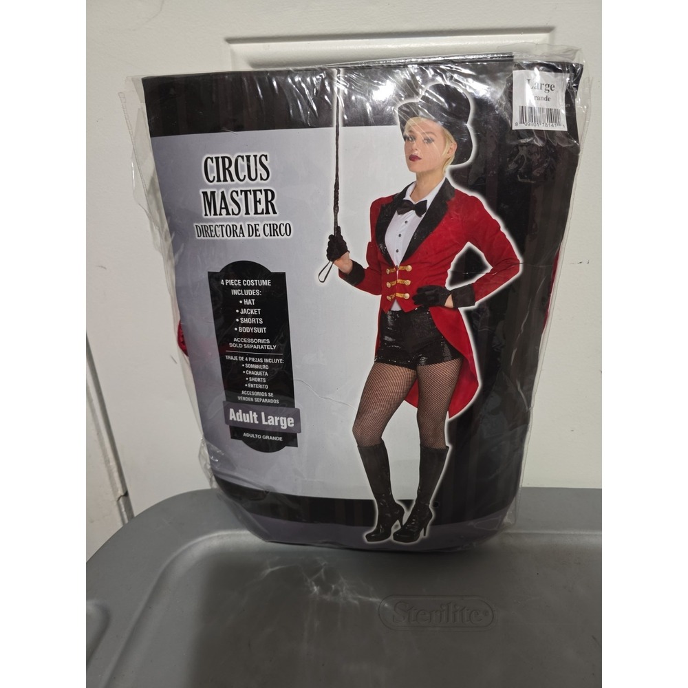 Circus Master Ringmaster Suit Yourself Fancy Dress Up Halloween Adult Costume